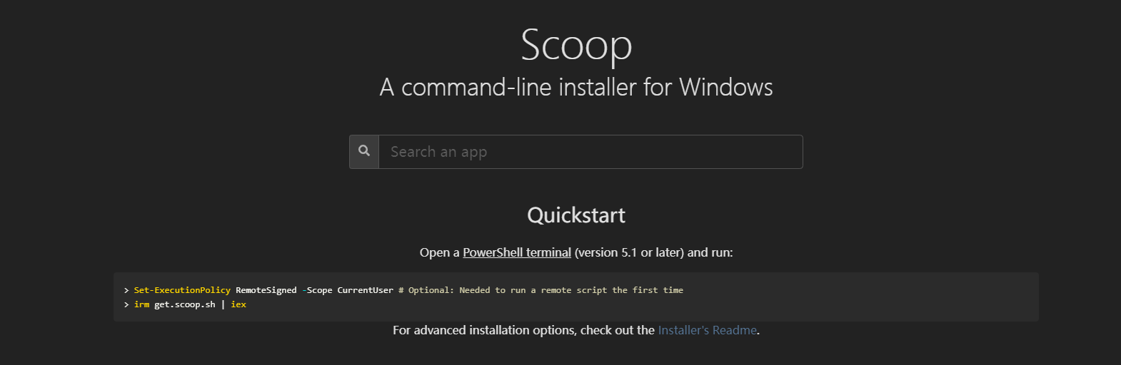 windows平台最好的包管理器:scoop